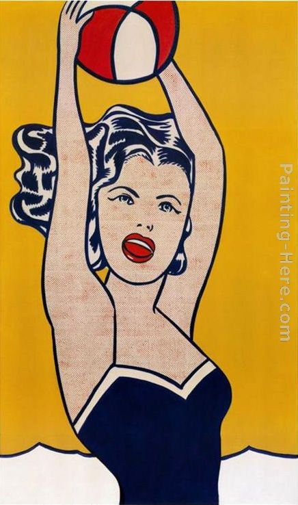 Roy Lichtenstein Girl with Ball